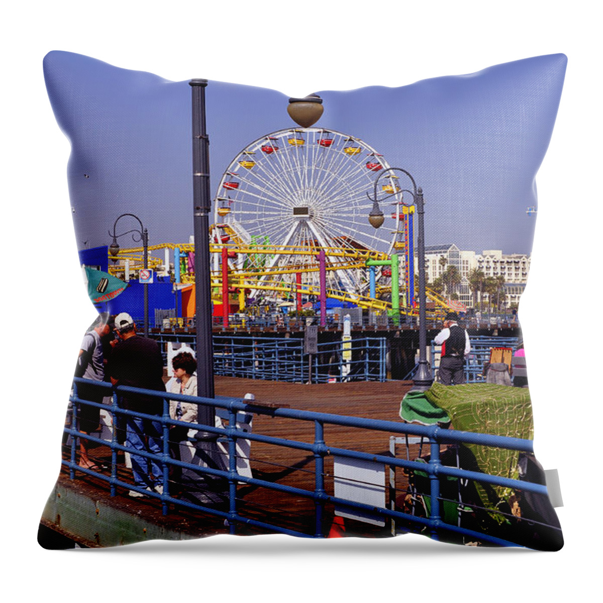 Clay Throw Pillow featuring the photograph Carnival Atmosphere by Clayton Bruster