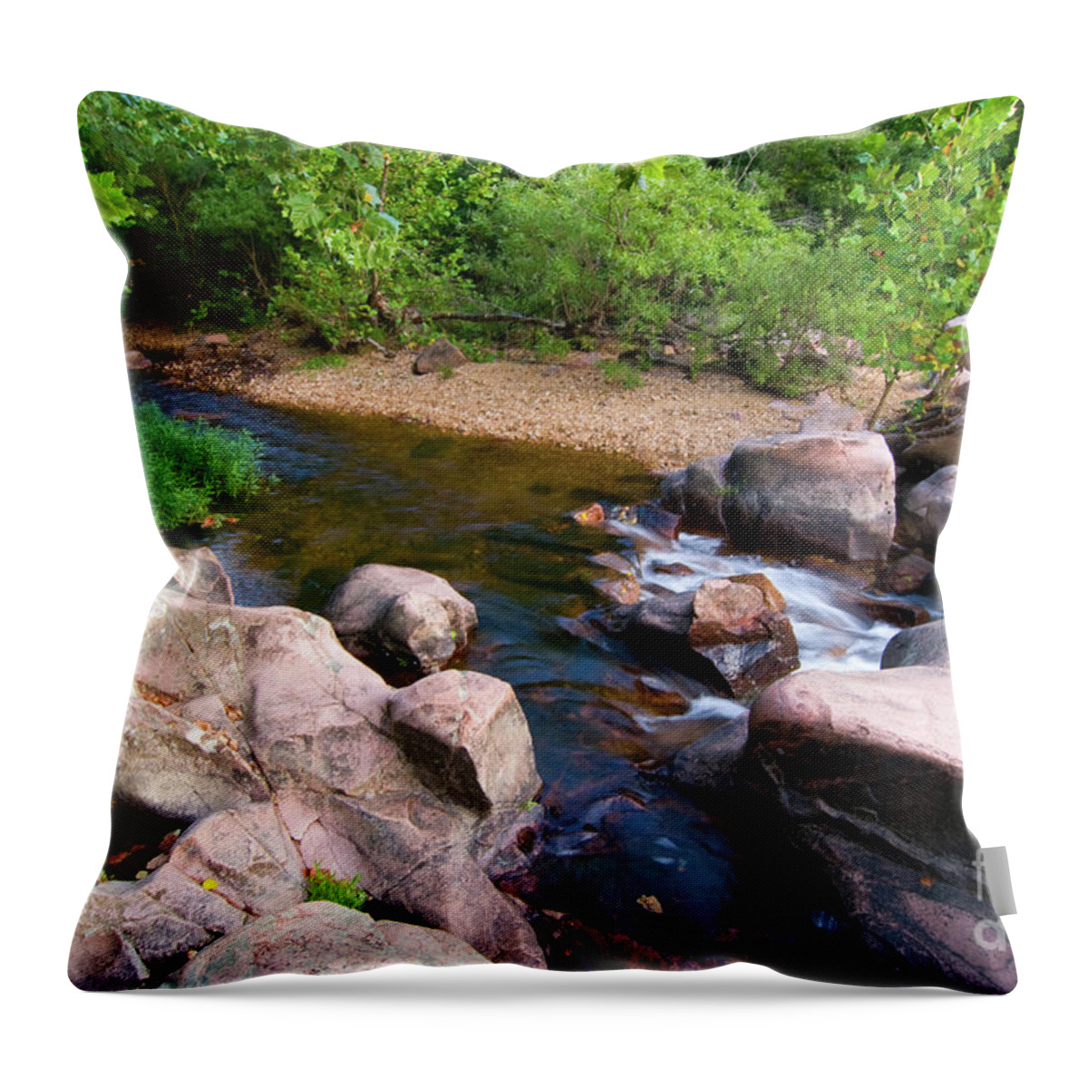 Castor River Throw Pillow featuring the photograph Castor River by Steve Stuller