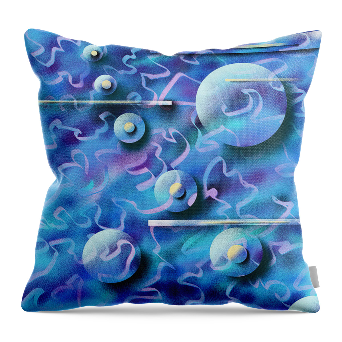 Digital Throw Pillow featuring the painting Celebration by Hakon Soreide