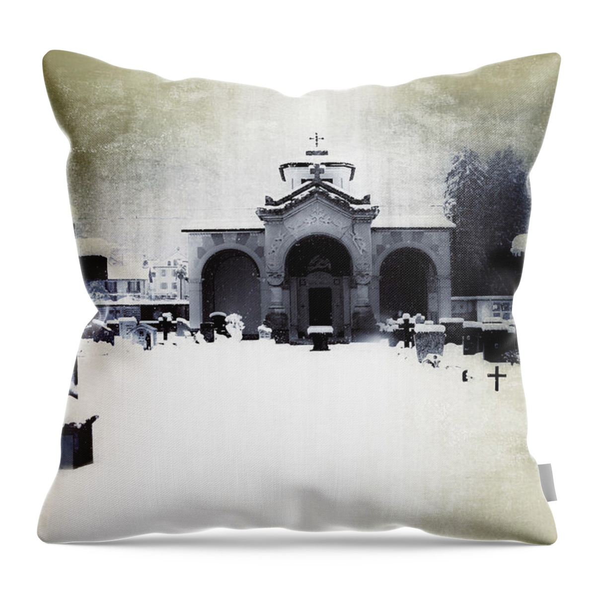 Cemetery Throw Pillow featuring the photograph Cemetery by Joana Kruse