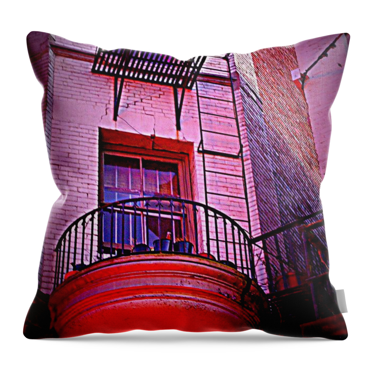 Apartment Throw Pillow featuring the photograph Character Building by Marilyn Wilson