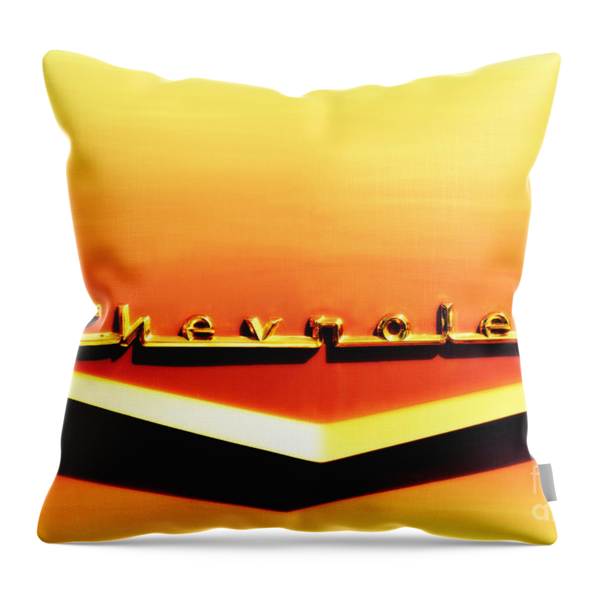 Chevrolet Throw Pillow featuring the photograph Chevrolet by Susanne Van Hulst