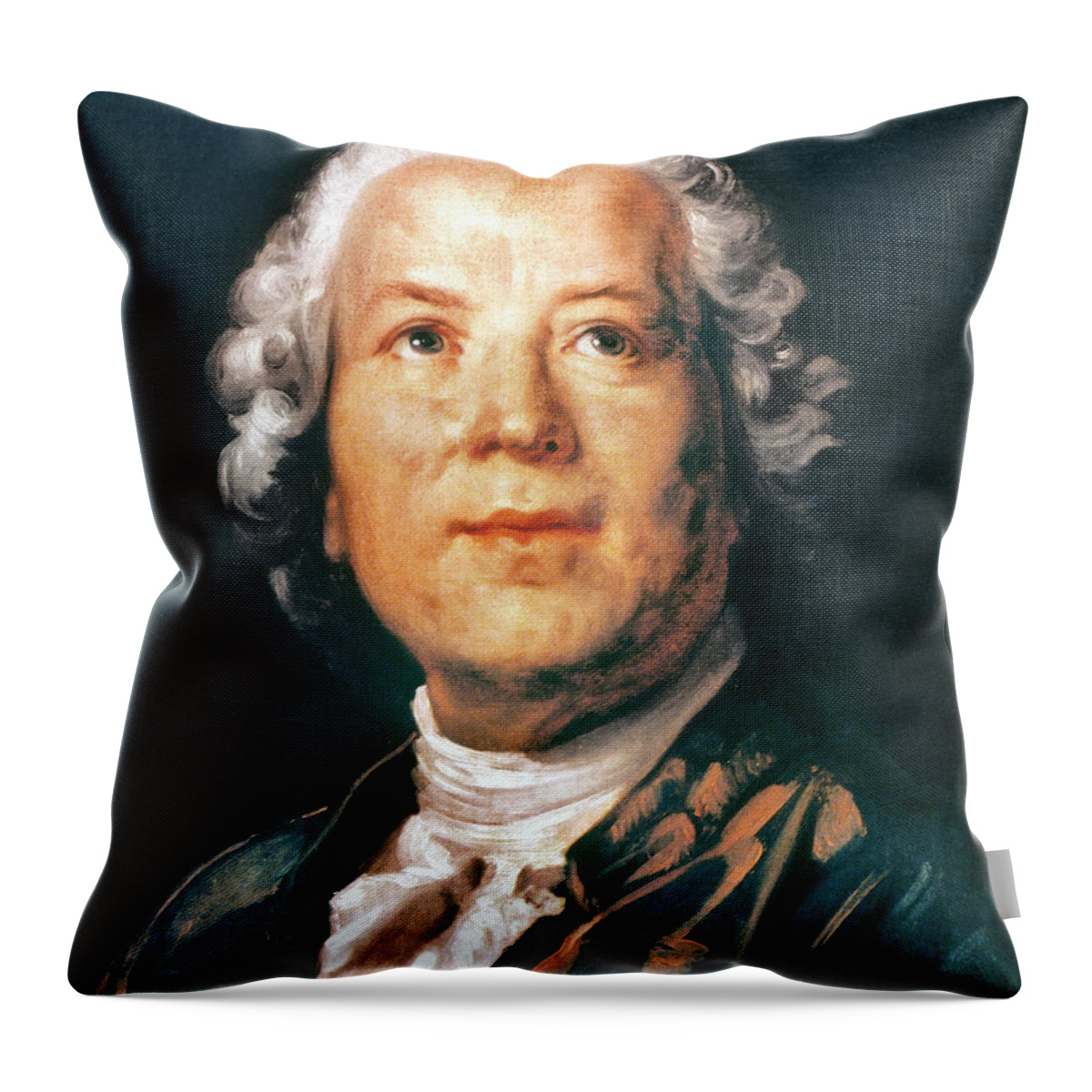 18th Century Throw Pillow featuring the photograph Christoph Willibald Gluck by Granger