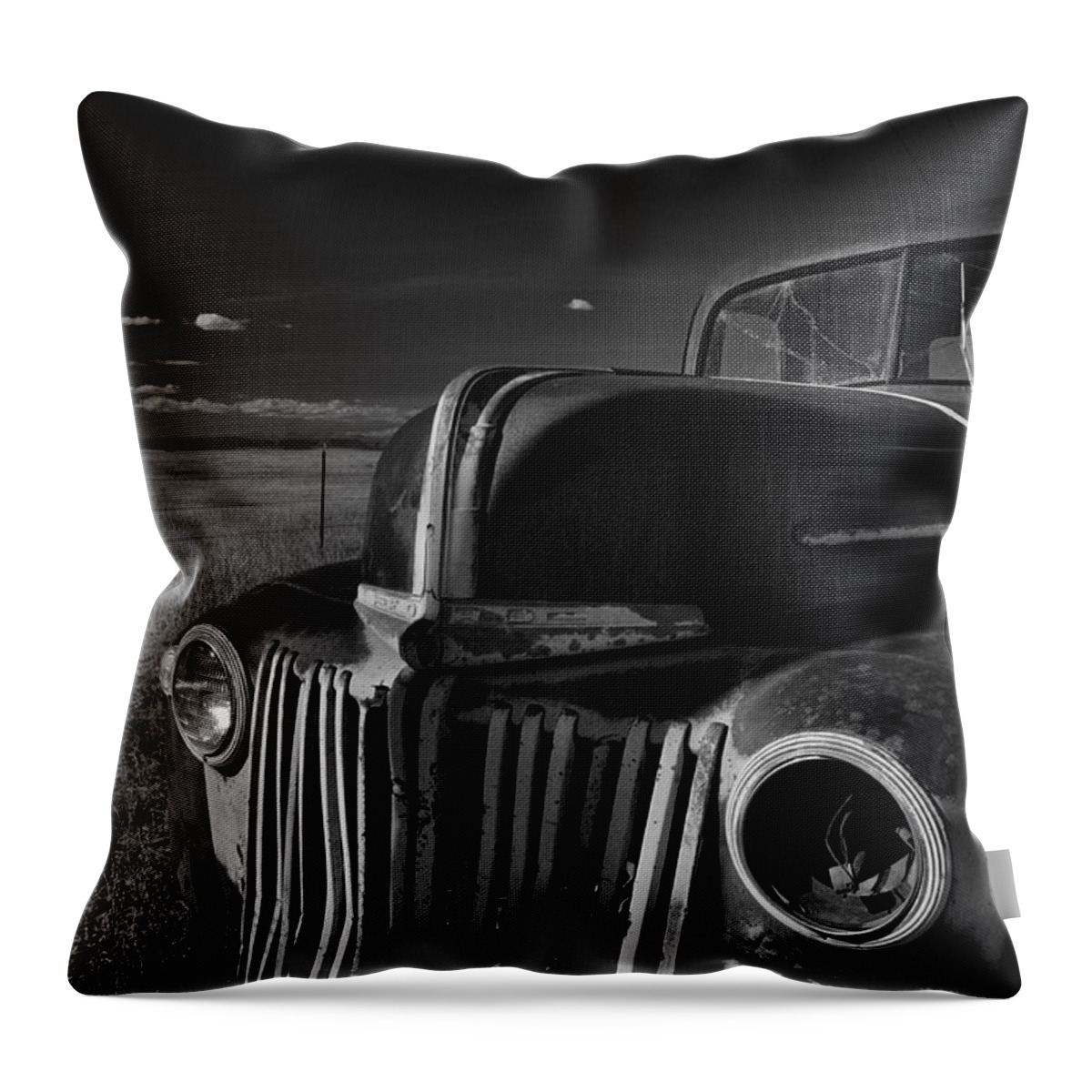 Abandoned Throw Pillow featuring the photograph Classic Rust by Ron Cline