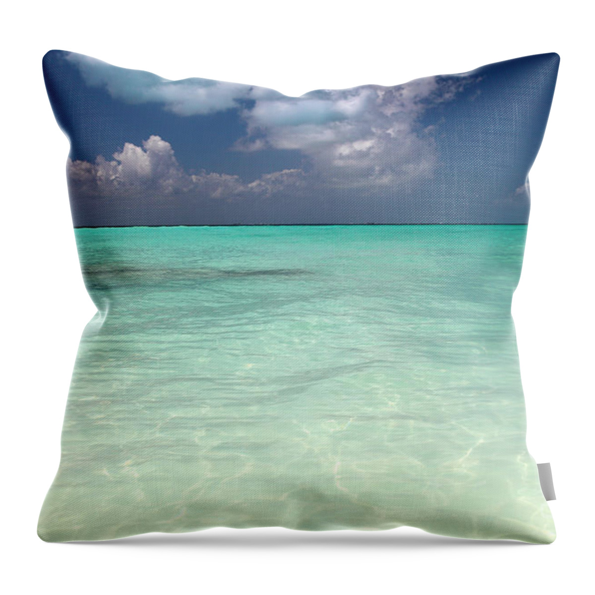 Sea Throw Pillow featuring the photograph Clear by Milena Boeva