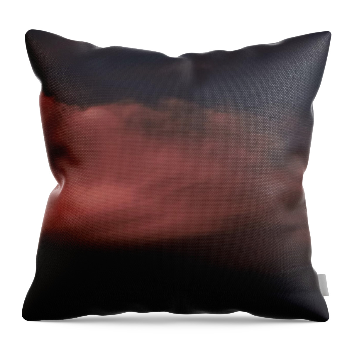 Clouds Throw Pillow featuring the photograph Clouds of Cotton Candy by DigiArt Diaries by Vicky B Fuller