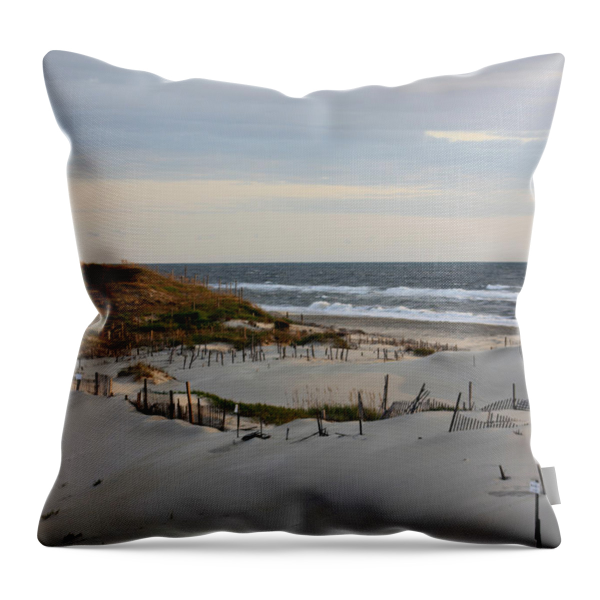 Matte Print Throw Pillow featuring the photograph Coastal Serenity by Kim Galluzzo