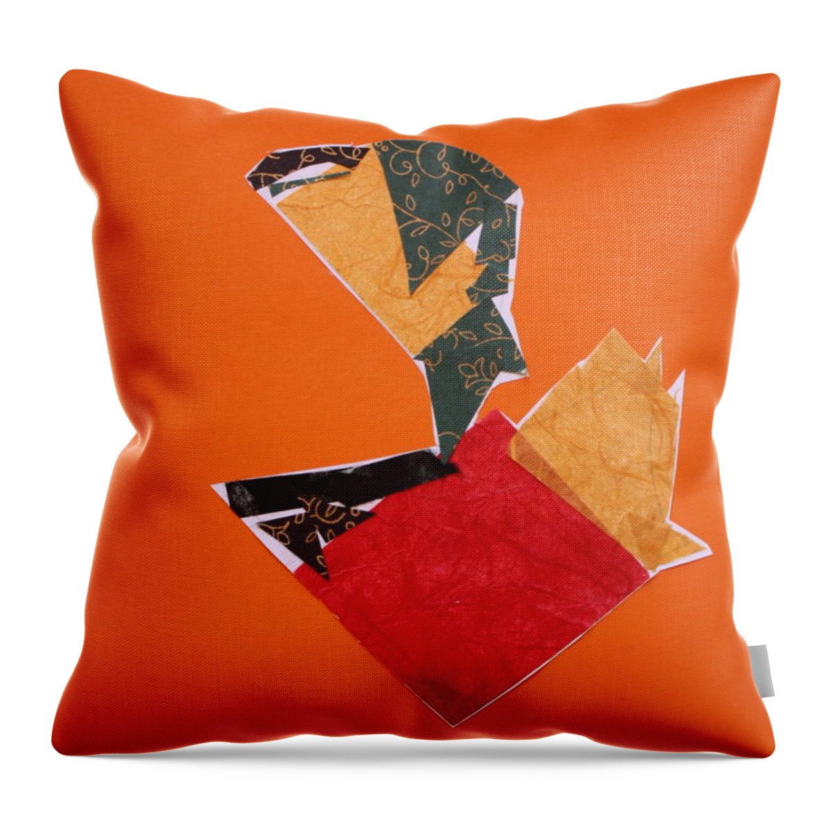 Collage Throw Pillow featuring the mixed media Collage 2 by Roger Cummiskey
