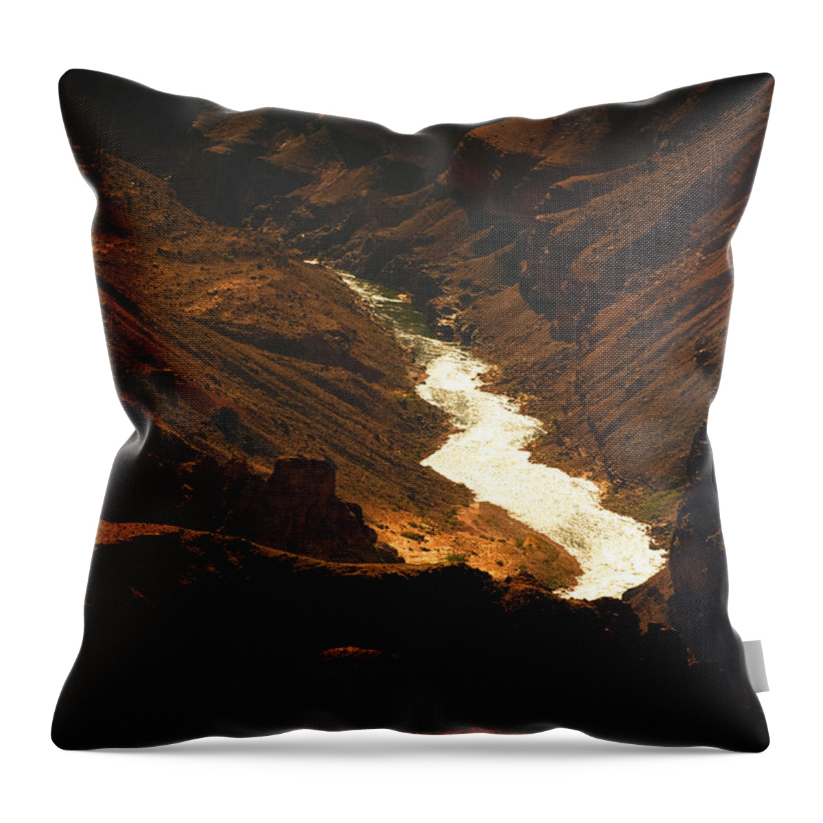 Colorado River Throw Pillow featuring the photograph Colorado River Rapids by Julie Niemela