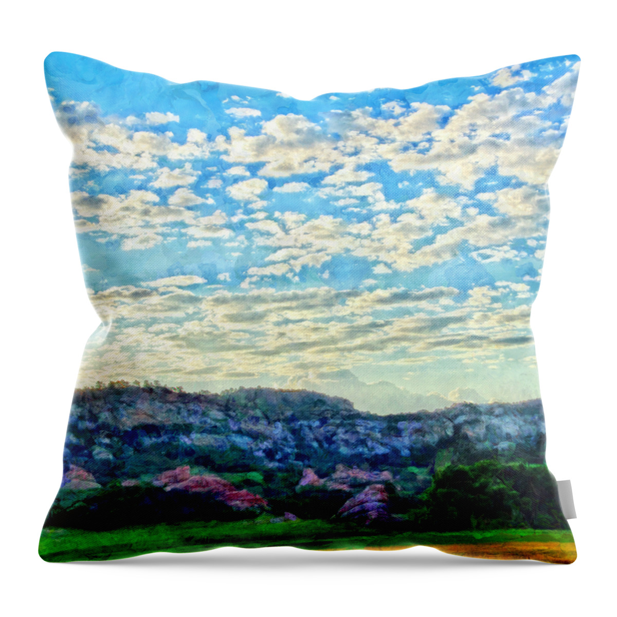 Mountains Throw Pillow featuring the photograph Colorado Skies 1 by Angelina Tamez