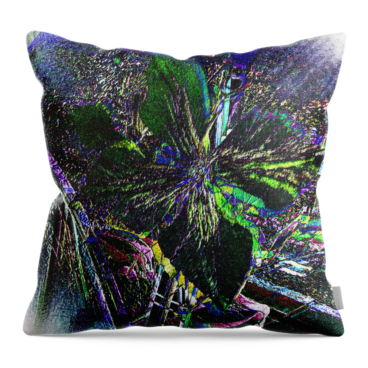 Flower Throw Pillow featuring the photograph Colorful by Donna Brown