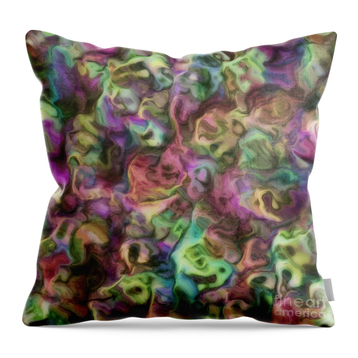 Pastel Throw Pillow featuring the digital art Colour Aquatica by Lisa Argyropoulos