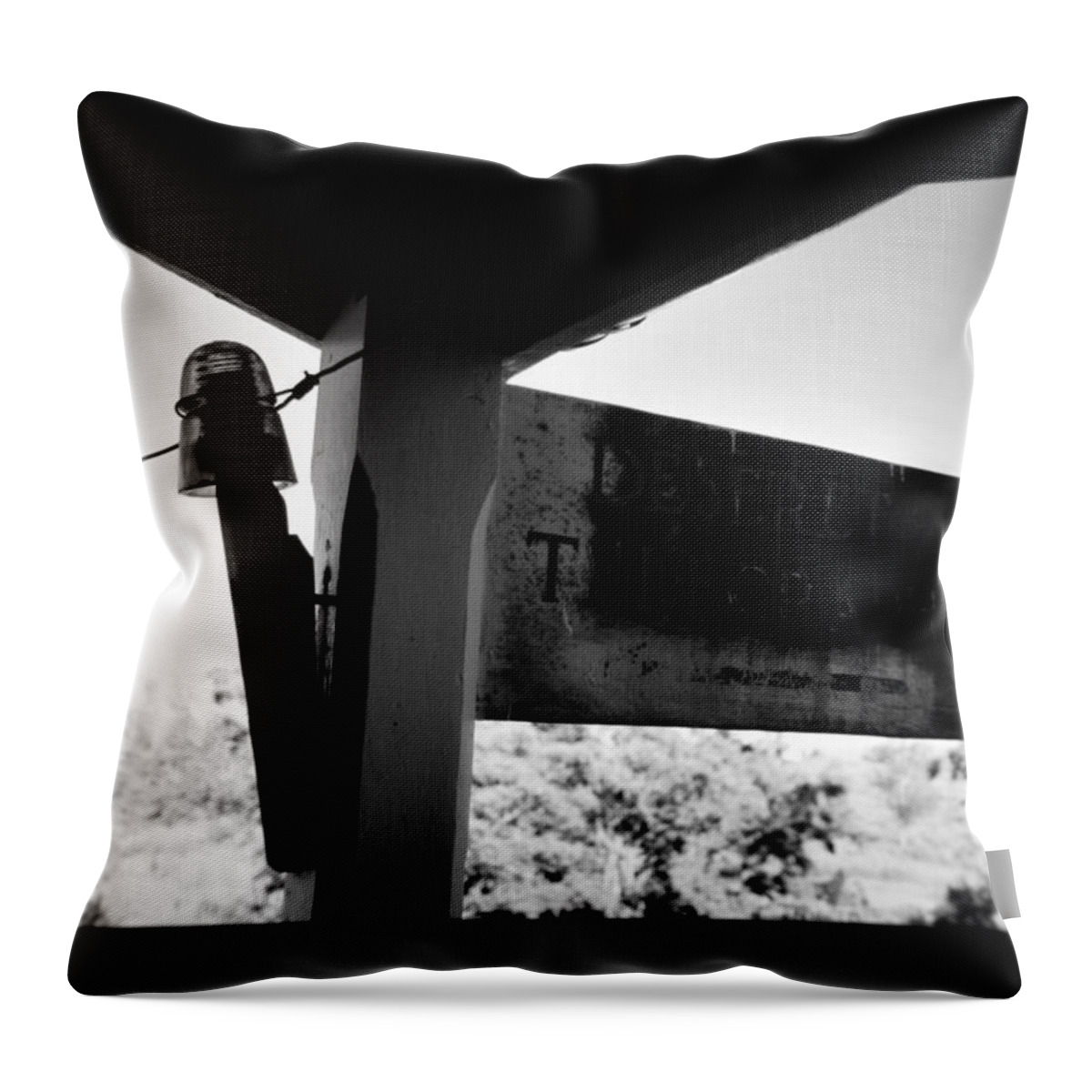 Fine Art Photography Throw Pillow featuring the photograph Deseret Telegraph Office by David Lee Thompson