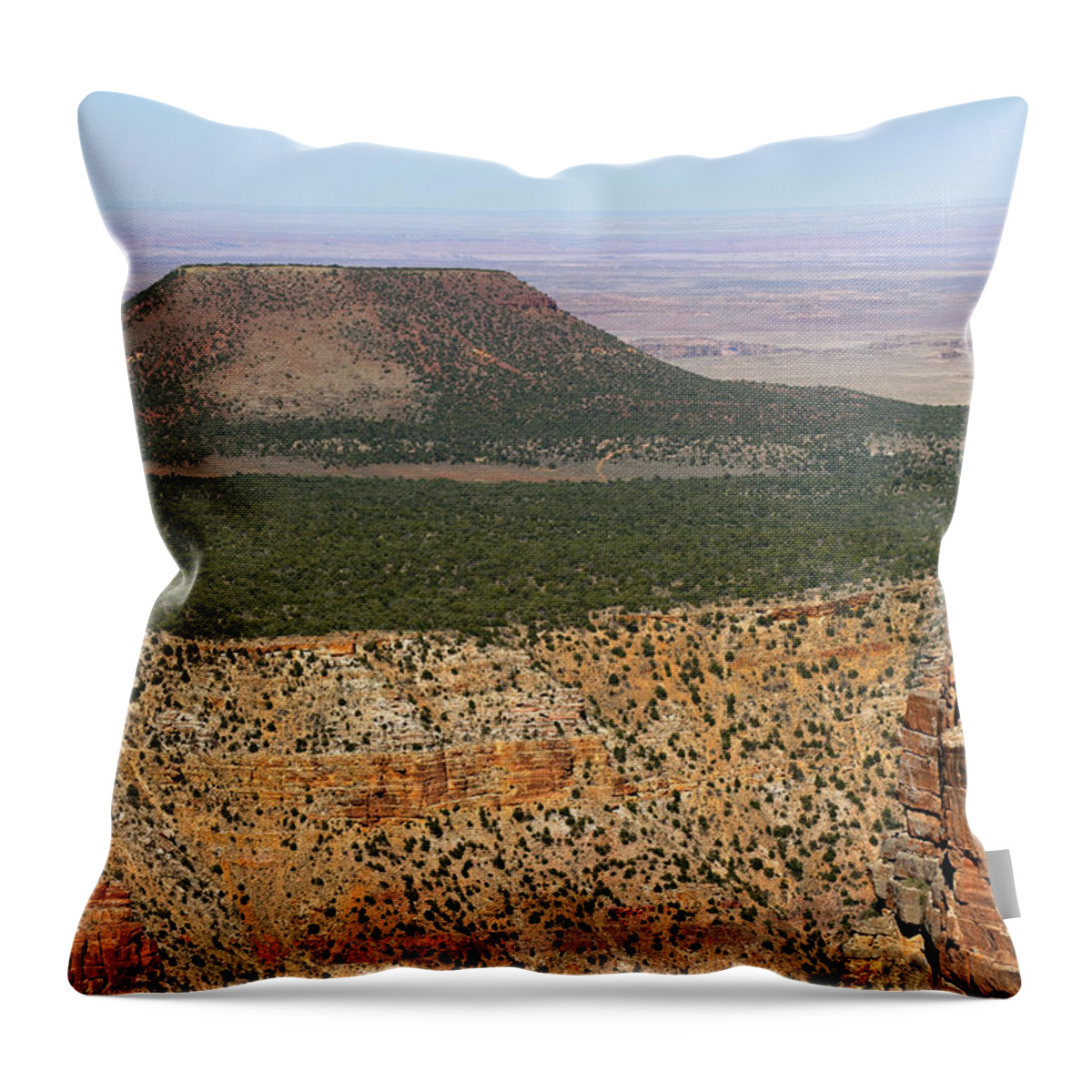 Desert Watch Tower Throw Pillow featuring the photograph Desert Watch Tower View by Julie Niemela