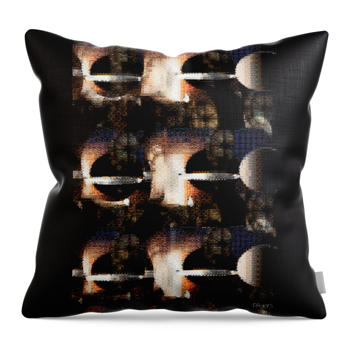 Paula Ayers Throw Pillow featuring the digital art Dimensions by Paula Ayers