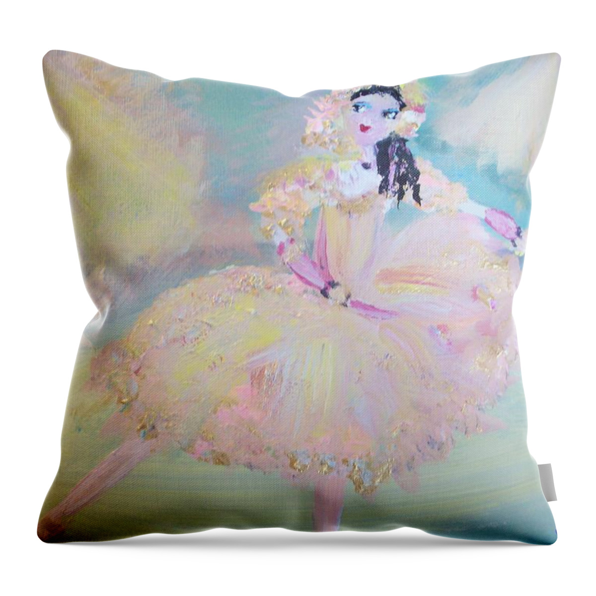 Dance Throw Pillow featuring the painting Dorothy Dancer by Judith Desrosiers