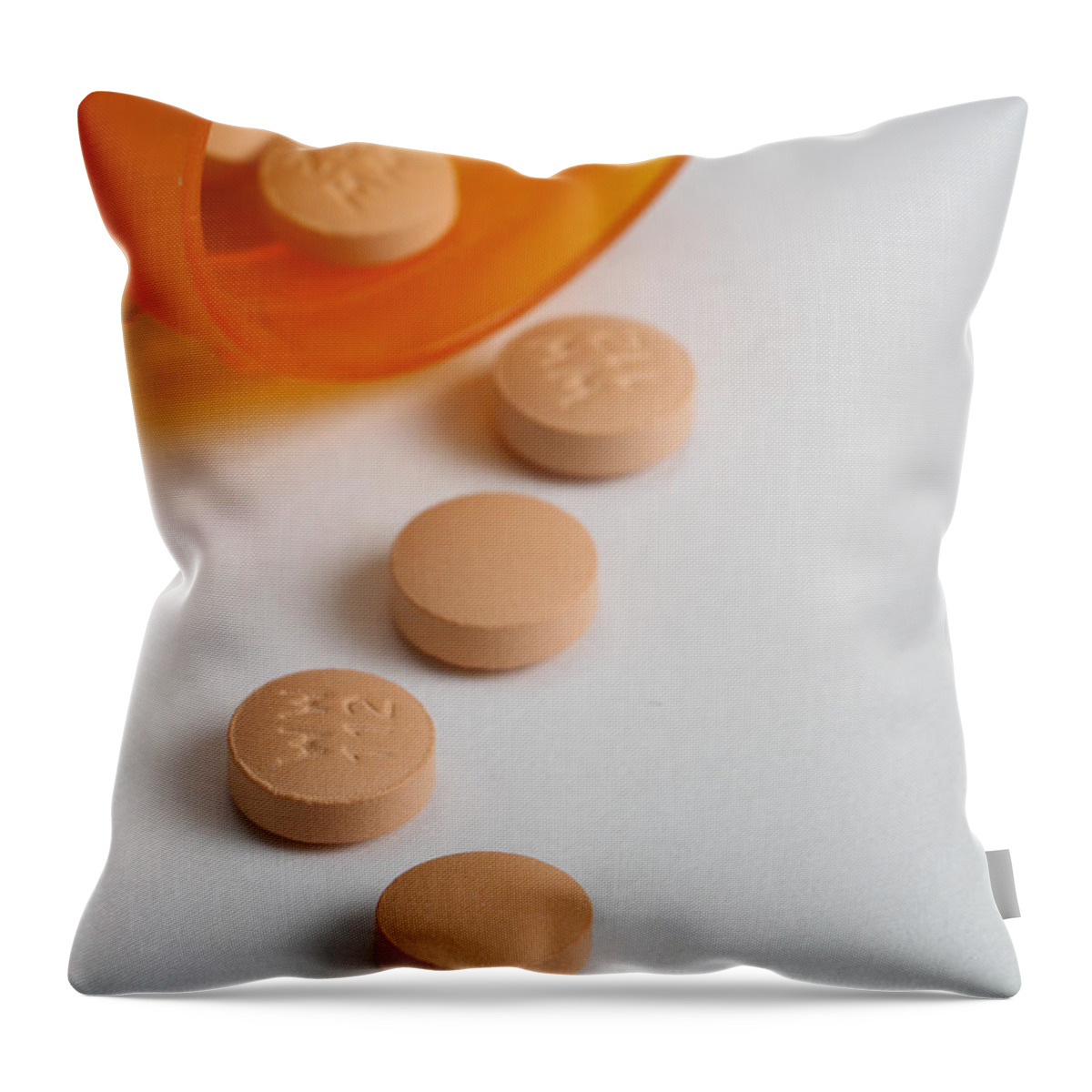 Doxycycline Throw Pillow featuring the photograph Doxycycline by Photo Researchers