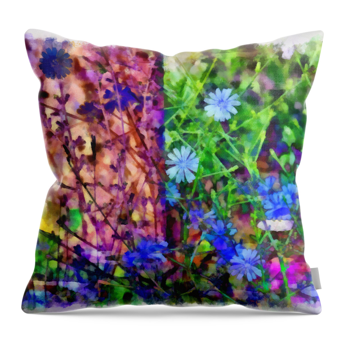 Abstract Throw Pillow featuring the photograph Dreaming Night And Day by Angelina Tamez