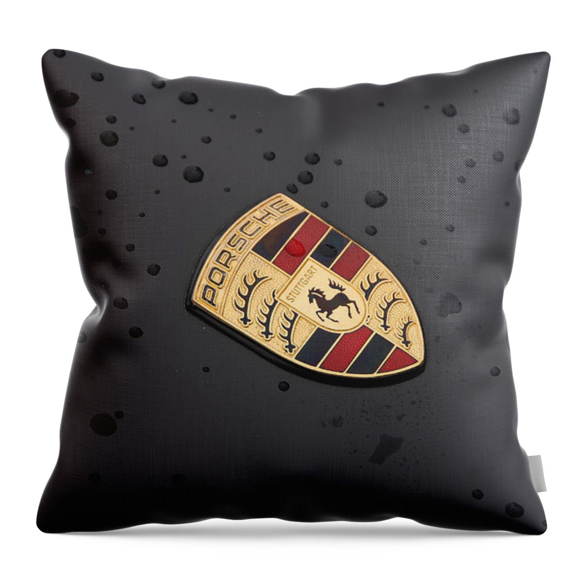 Automobiles Throw Pillow featuring the photograph Drizzle by John Schneider