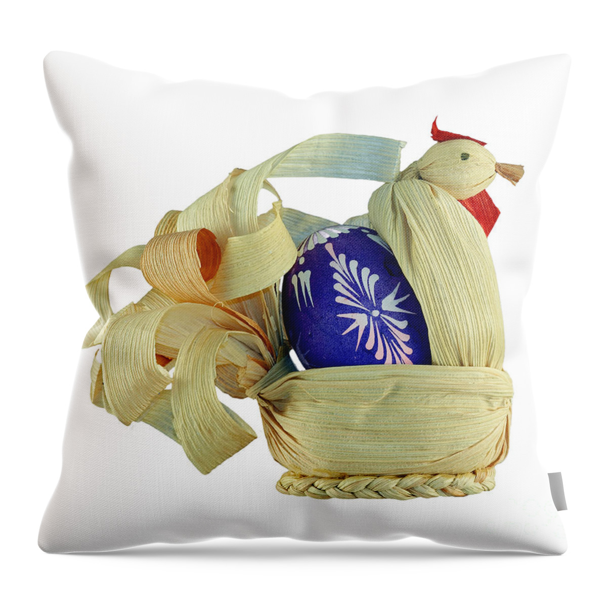 Easter Throw Pillow featuring the photograph Easter pullet by Michal Boubin