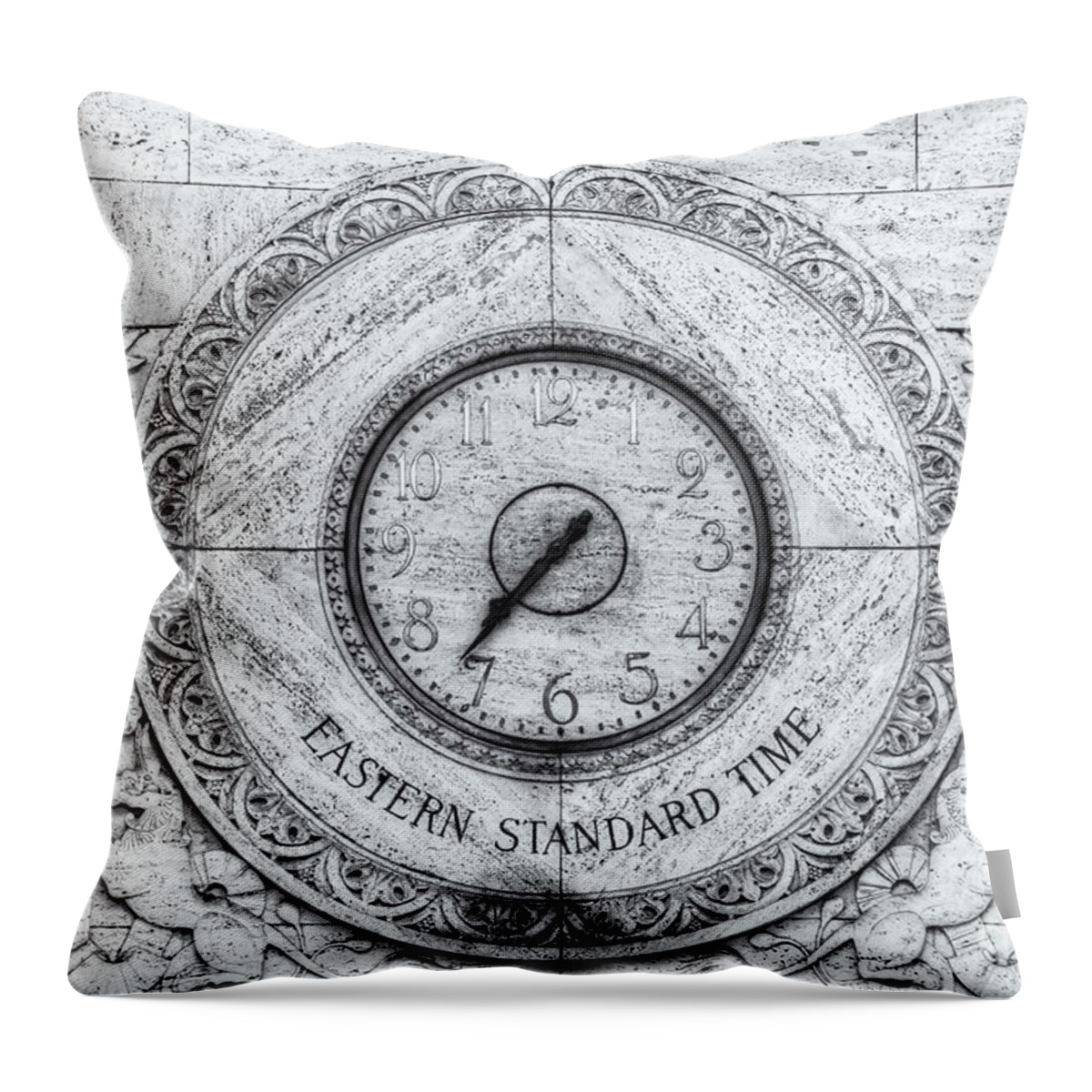 Clarence Holmes Throw Pillow featuring the photograph Eastern Standard Time by Clarence Holmes