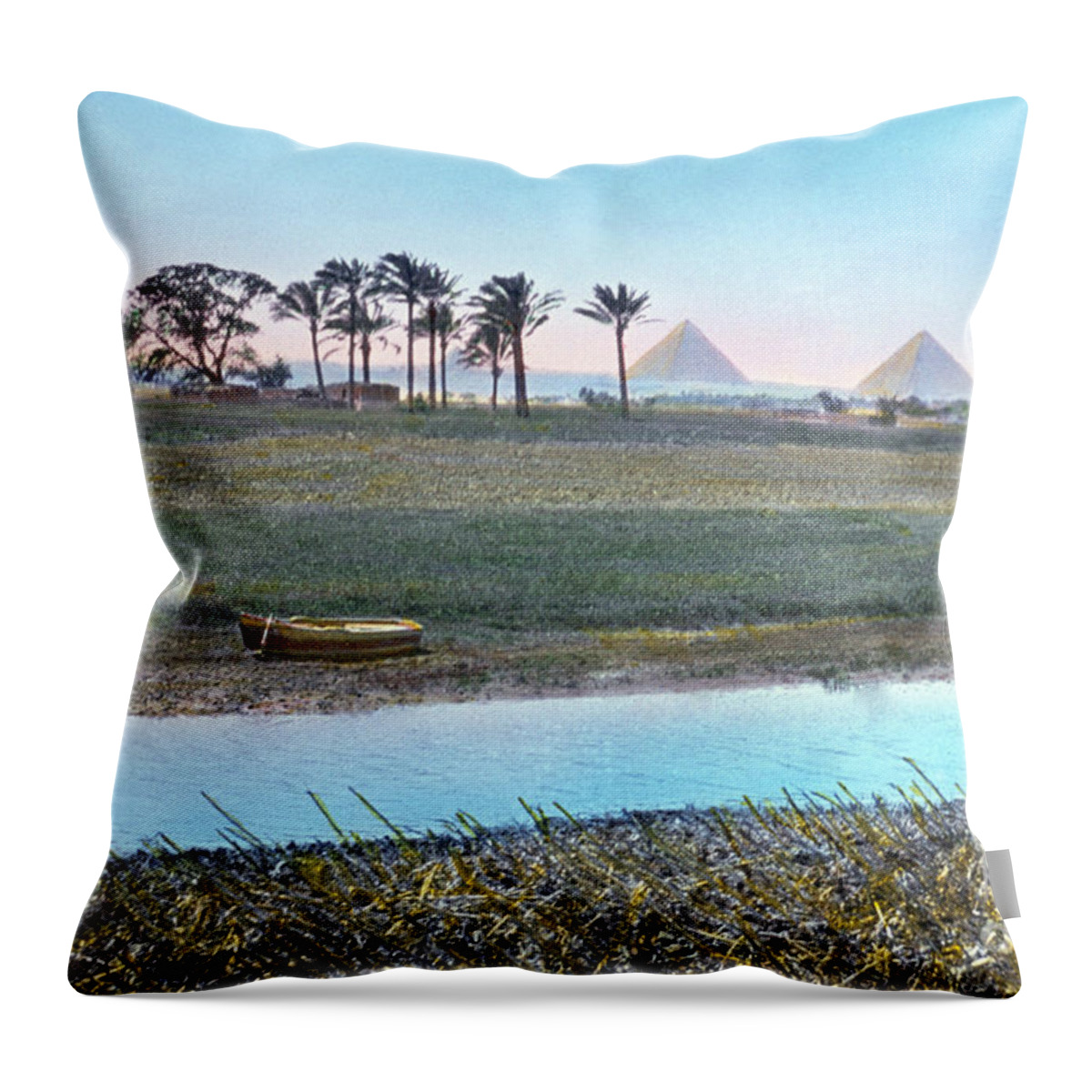 20th Century Throw Pillow featuring the photograph Egypt: Goshen by Granger