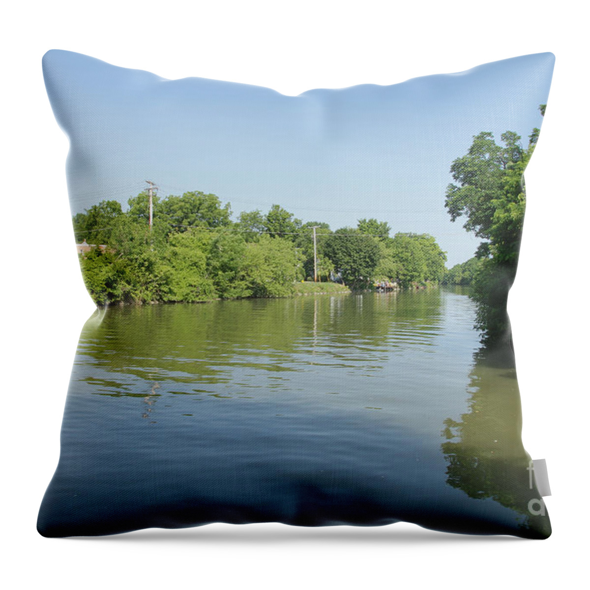 Erie Canal Throw Pillow featuring the photograph Erie Canal by William Norton
