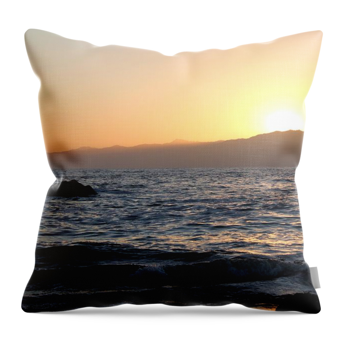 Sunset Throw Pillow featuring the photograph Evanescence by Caroline Lomeli