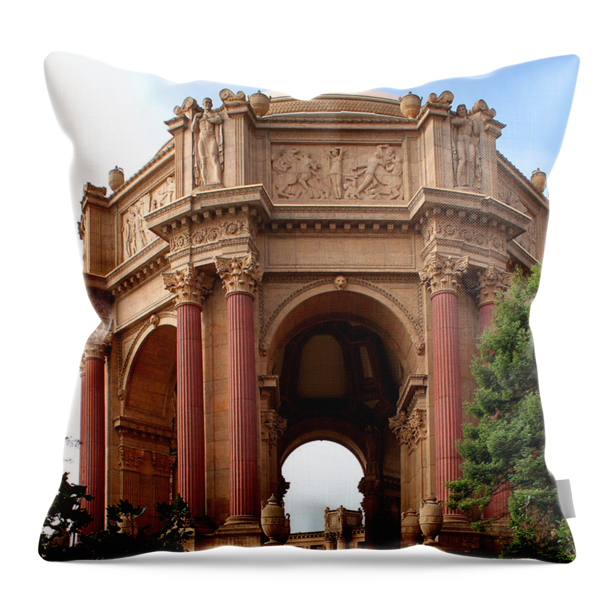 Landmark Throw Pillow featuring the photograph Exploratorium San Francisco by Henrik Lehnerer