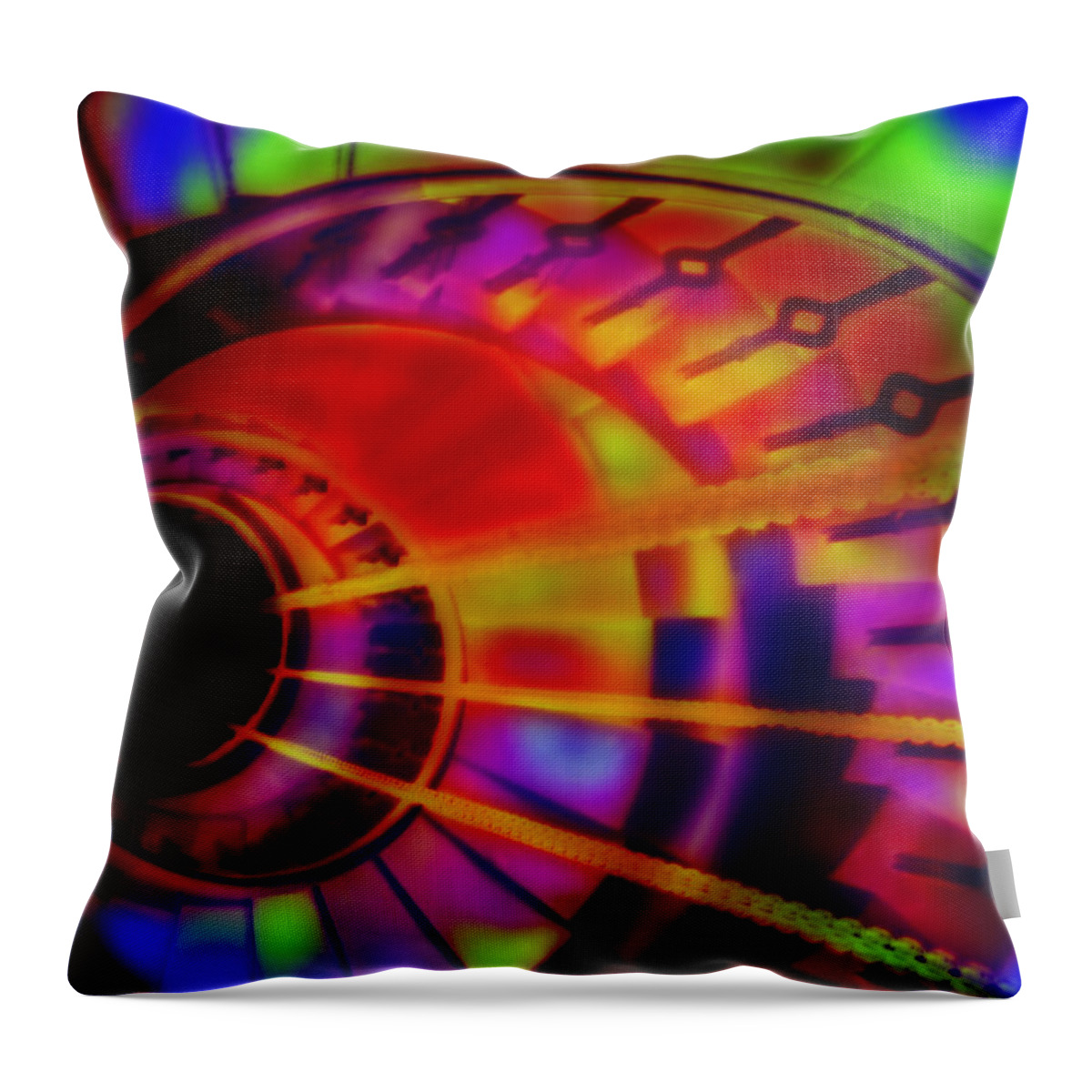 Digital Art Throw Pillow featuring the digital art Eye of The Storm by Diane Macdonald