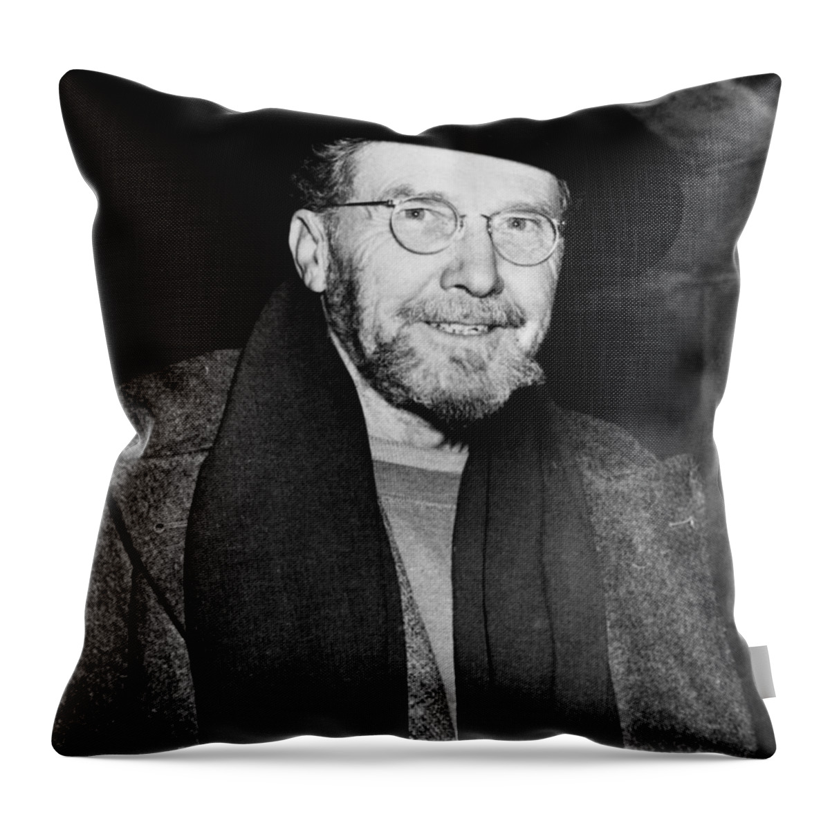 1945 Throw Pillow featuring the photograph Ezra Pound (1885-1972) by Granger