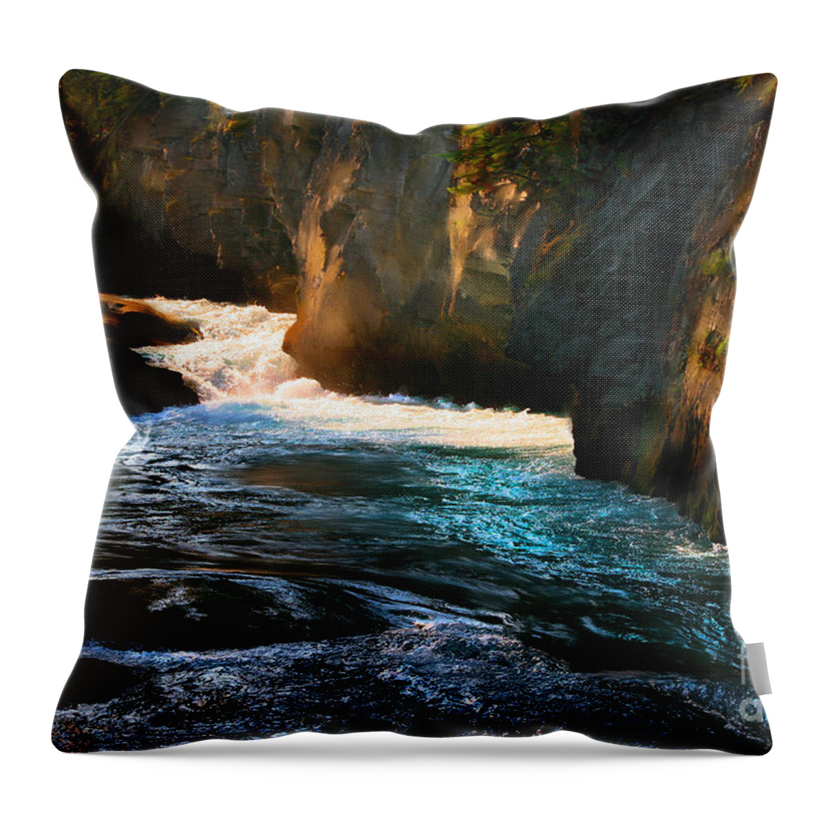 Landscape Throw Pillow featuring the photograph Fifth Bridge Canada by Lisa Redfern