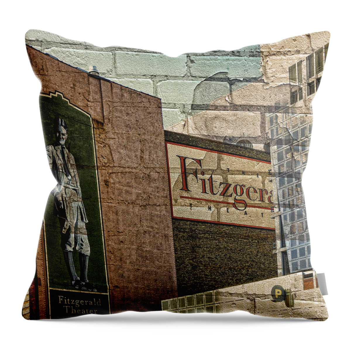 Minnesota Photo Throw Pillow featuring the photograph Fitzgerald Theater St. Paul Minnesota by Susan Stone