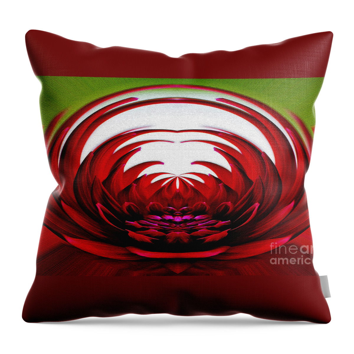 Photography Throw Pillow featuring the photograph Floral Flames by Kaye Menner