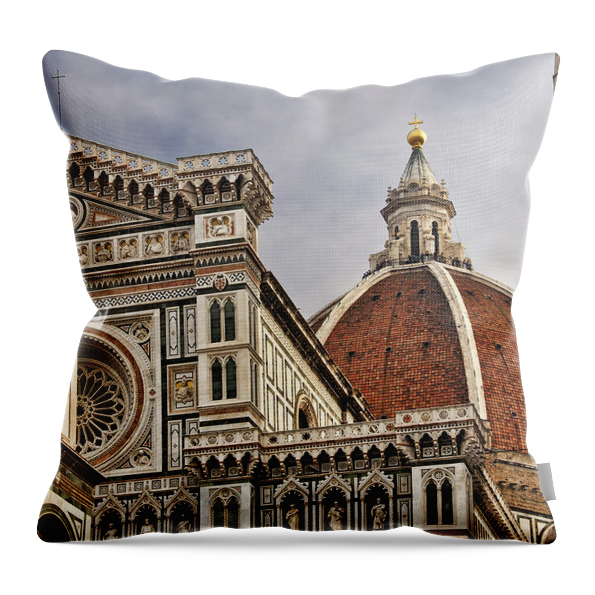 Florence Throw Pillow featuring the photograph Florence Duomo by Steven Sparks