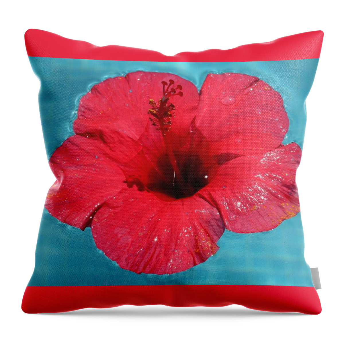 Foto Throw Pillow featuring the photograph Flower by Roger Cummiskey