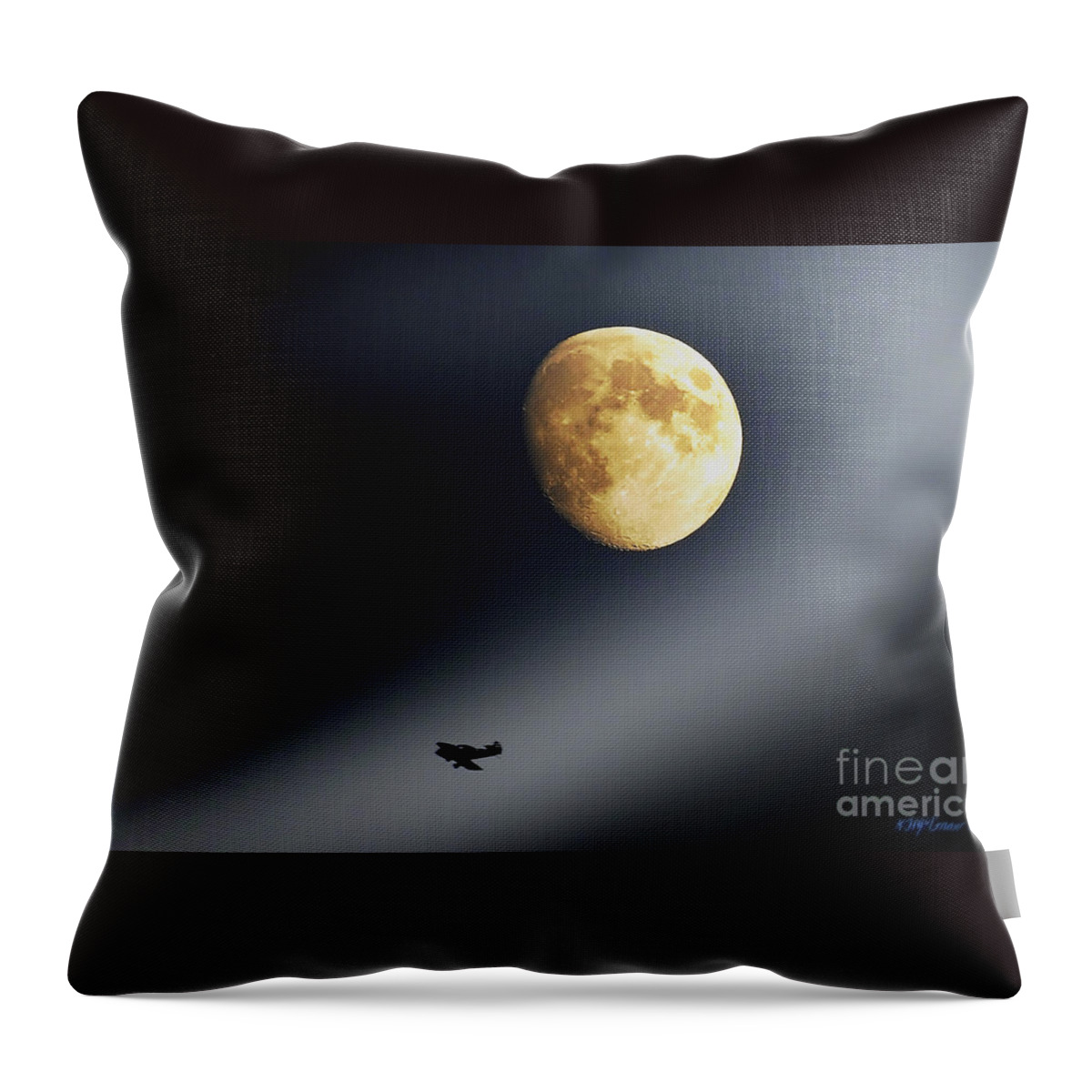 Moon Throw Pillow featuring the photograph Fly Me To The Moon by Pat Davidson