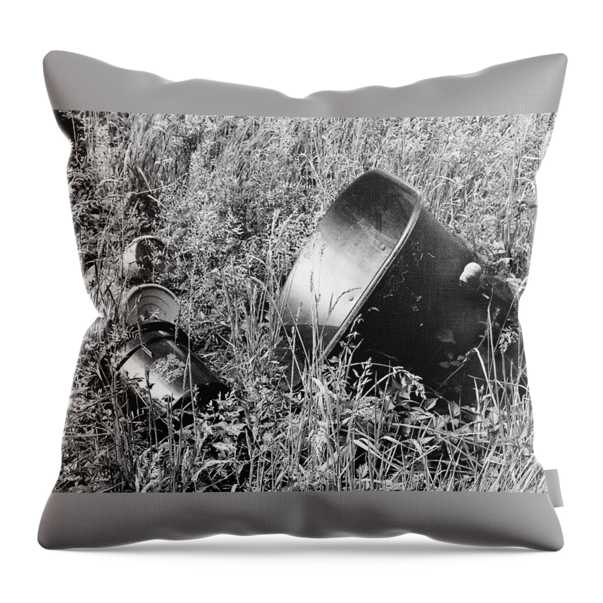 Decay Throw Pillow featuring the photograph Forgotten by Chriss Pagani