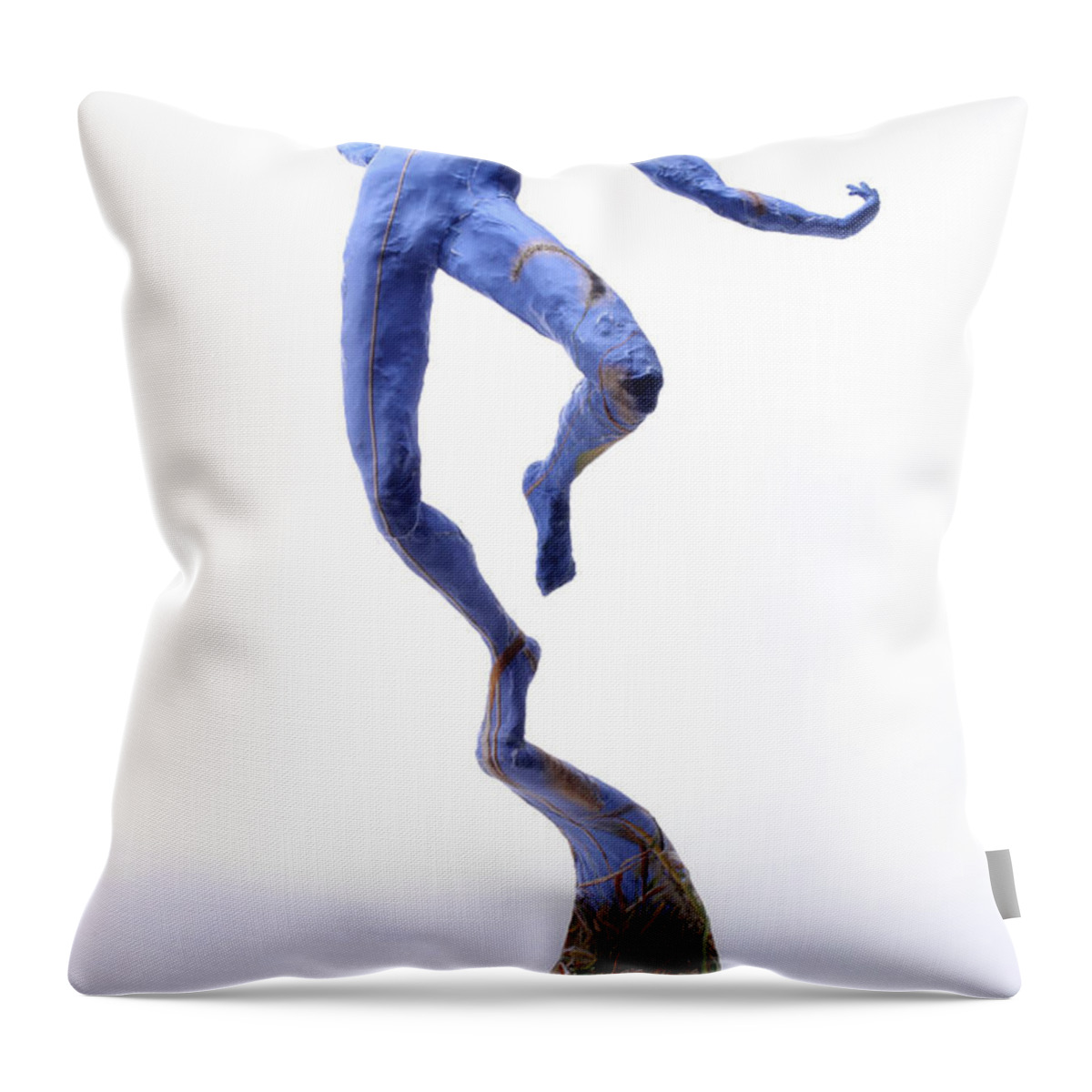 Art Throw Pillow featuring the mixed media Foxtails in the Breeze by Adam Long