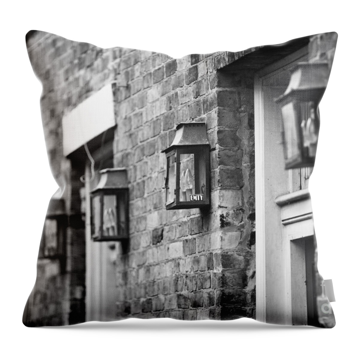 New Orleans Throw Pillow featuring the photograph French Quarter Lamps by Leslie Leda