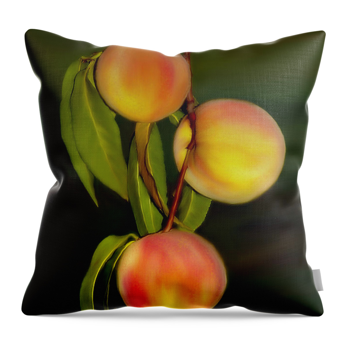 Portrait Throw Pillow featuring the photograph Fresh fruit by Sami Martin
