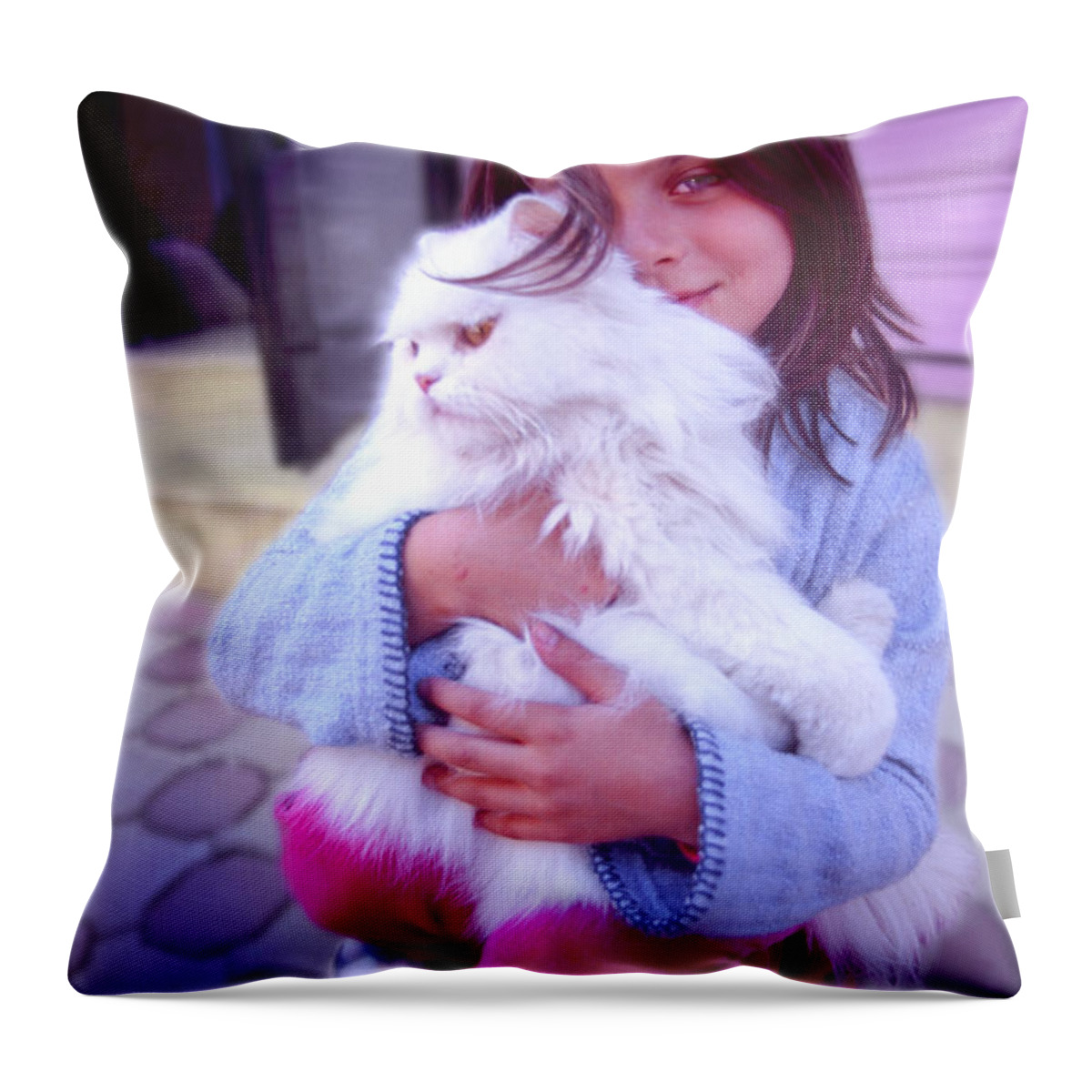 Friends Throw Pillow featuring the photograph Friends by Richard Piper