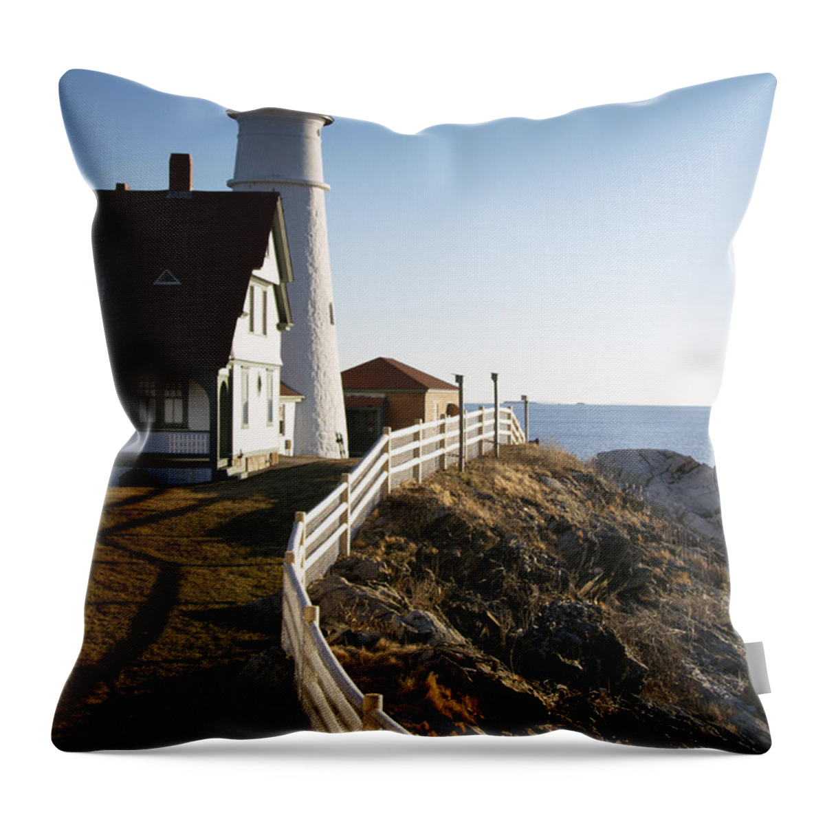 Gate Keeper Throw Pillow featuring the photograph Gate Keeper by Brenda Giasson