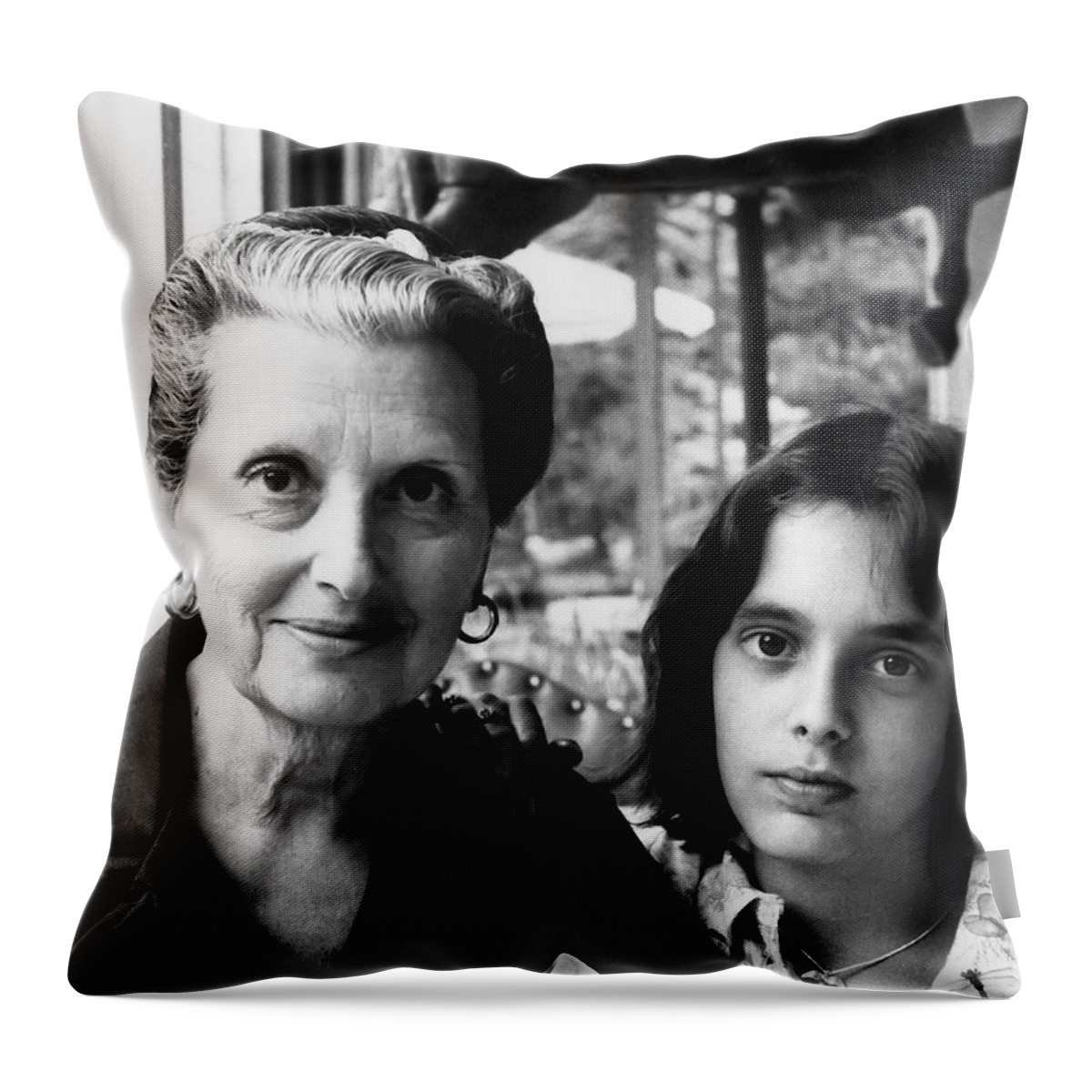 Portrait Throw Pillow featuring the photograph Generations by Rory Siegel