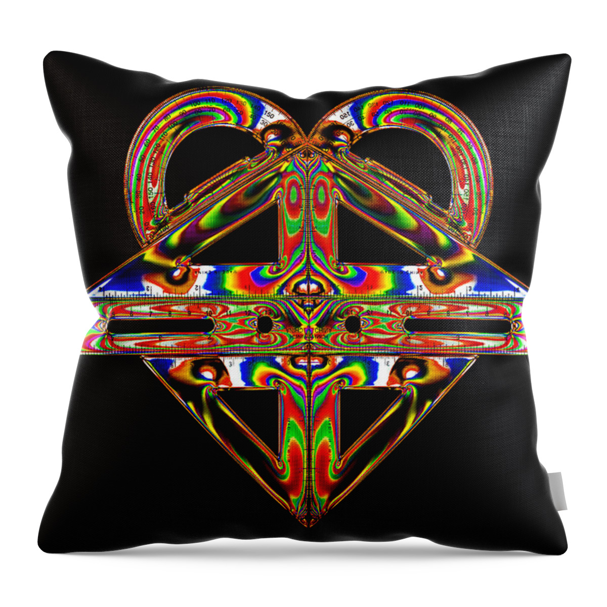 Geometry Set Throw Pillow featuring the photograph Geometry Mask by Steve Purnell