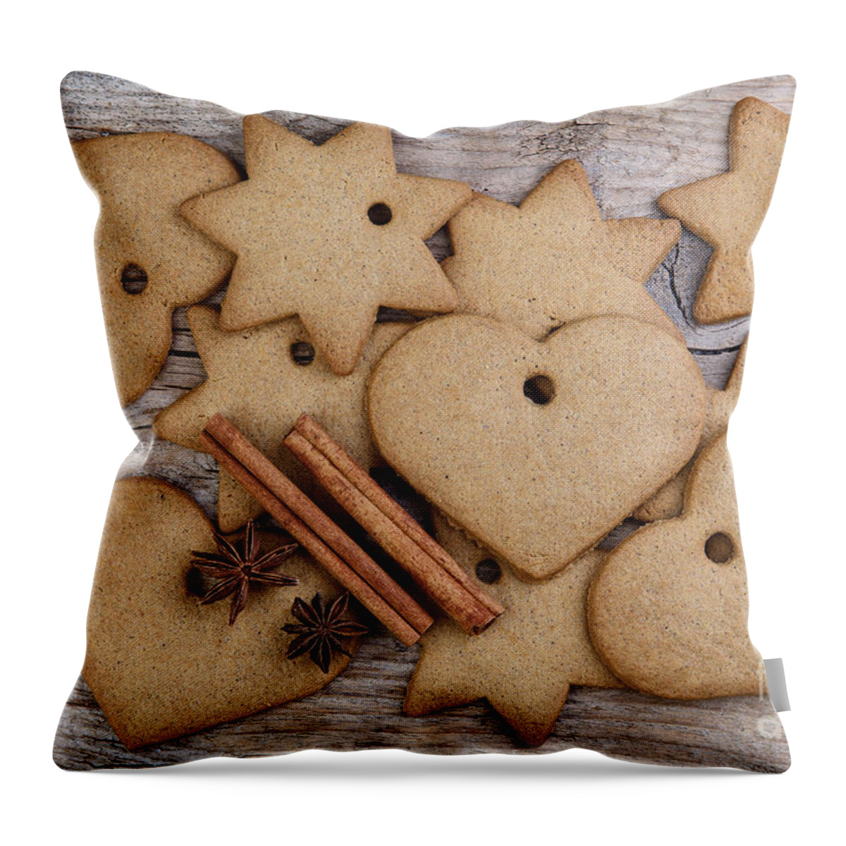 Ginger Throw Pillow featuring the photograph Gingerbread by Nailia Schwarz