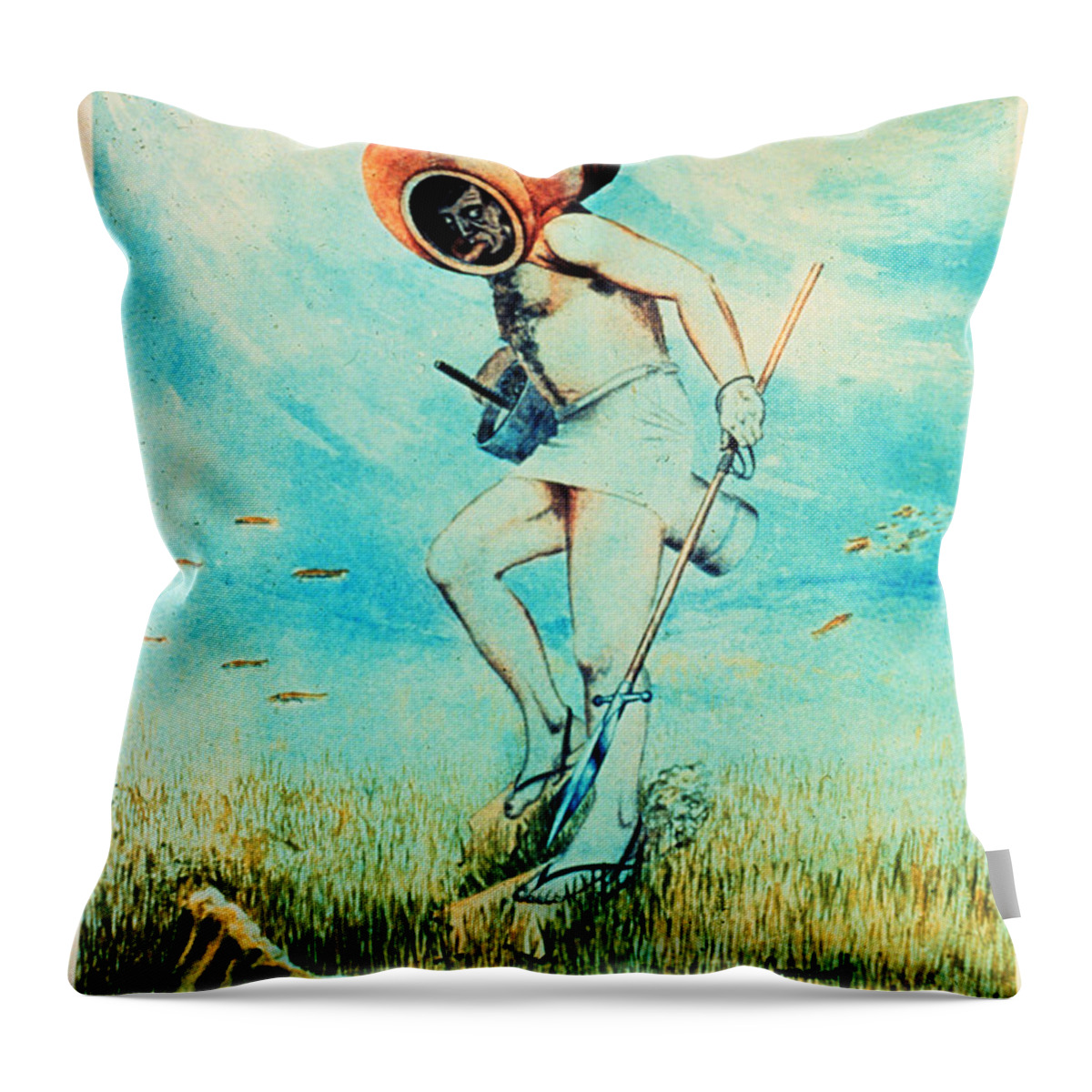 Giovanni Borelli Throw Pillow featuring the photograph Giovanni Borelli Underwater by Science Source