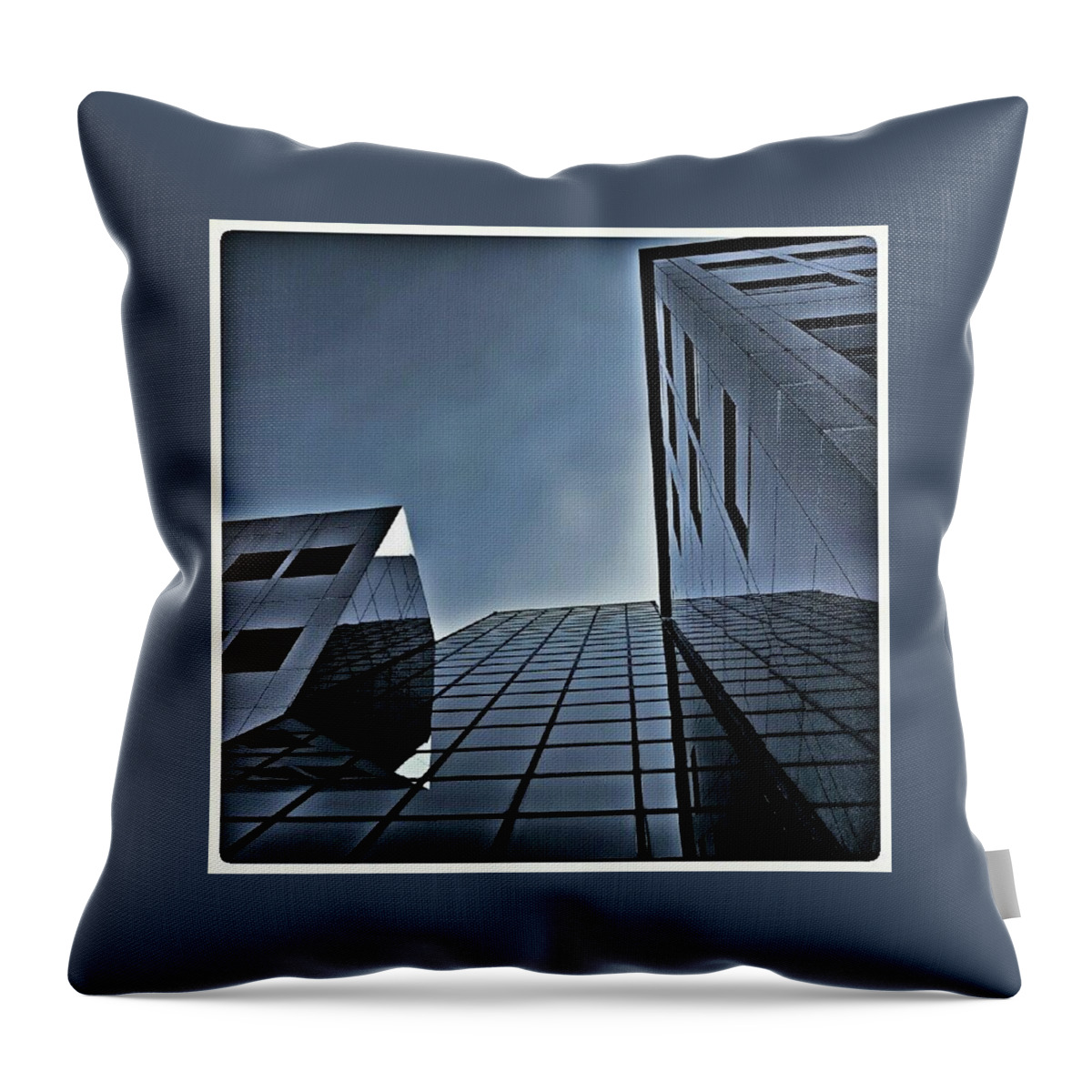 Insta Throw Pillow featuring the photograph Glassy Sky by Hans Fotoboek