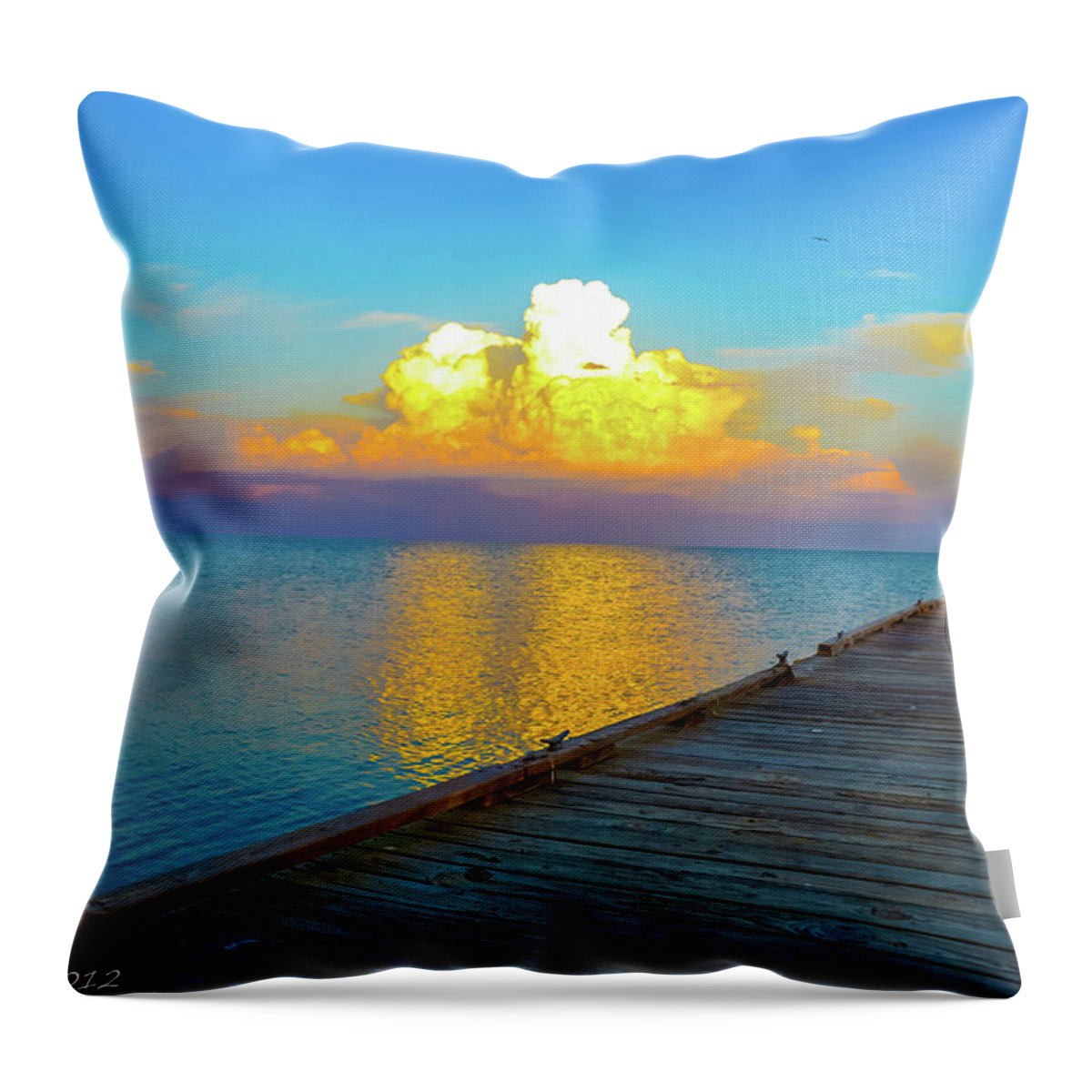 Clouds Throw Pillow featuring the photograph Gods' Painting by Shannon Harrington