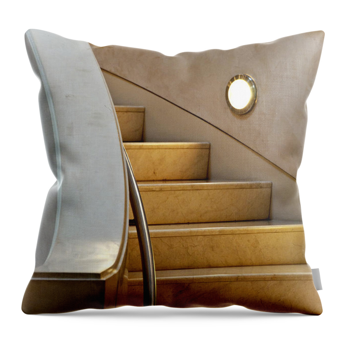 Stairs Throw Pillow featuring the photograph Going Up by Diane Wood